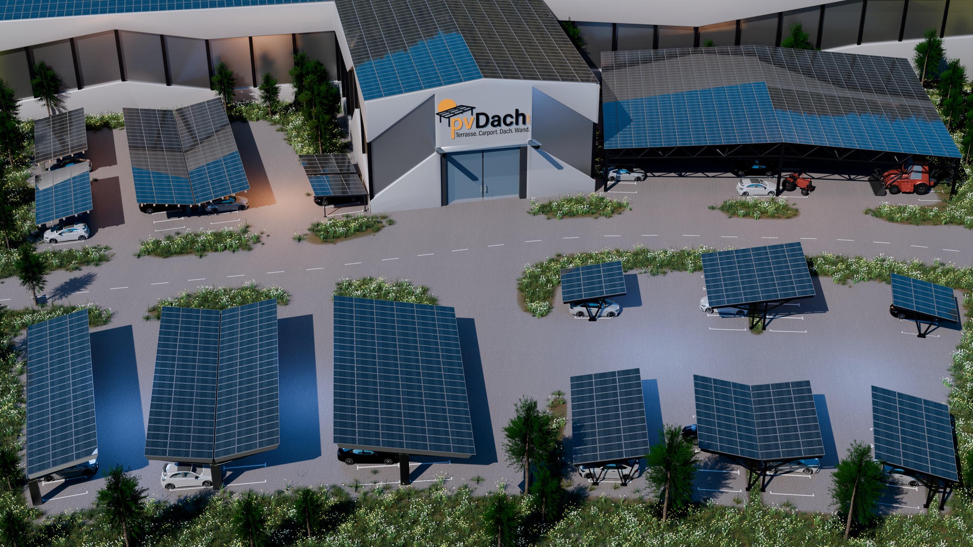 Banner Übersicht PV Carports