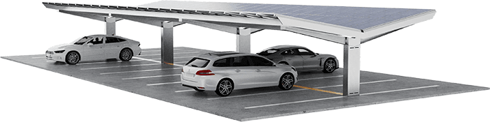 Parkplatz Photovoltaik Modell Opti